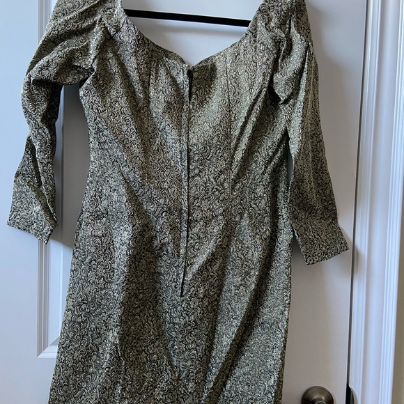 Off the Shoulder 3/4 Sleeve Mini Dress - Picture 2 of 3